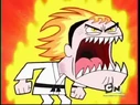 Mandy roaring as she grows more powerful.