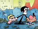 Mandy & Billy fighting over who gets to be the keeper of the reaper.