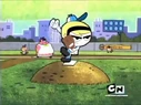 Mandy as a baseball player.