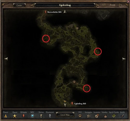 Undergrowth Locations