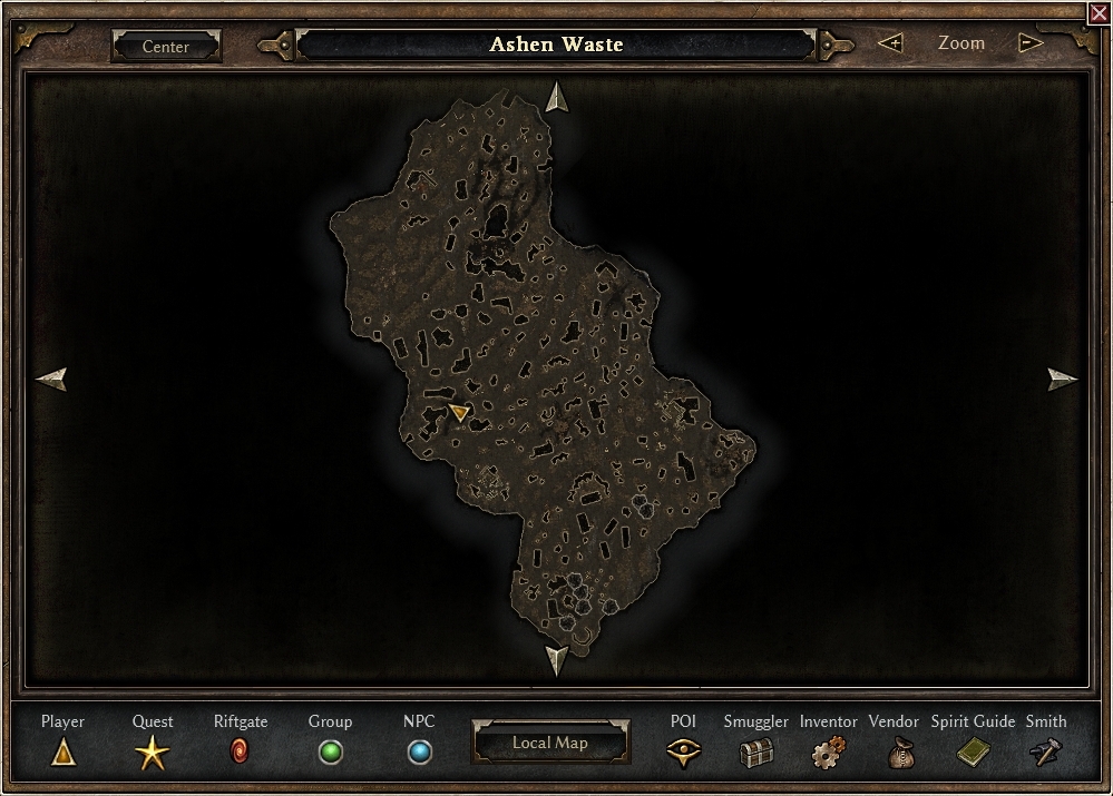 ashen waste grim dawn map