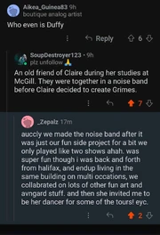 Duffy Reddit comment