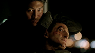 Kimura with a knife to Renard's throat