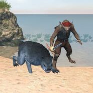 A ratling and warg.