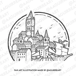 Ketterdam Icon. Ilustrado por Andrés Aguirre @aaguirreart