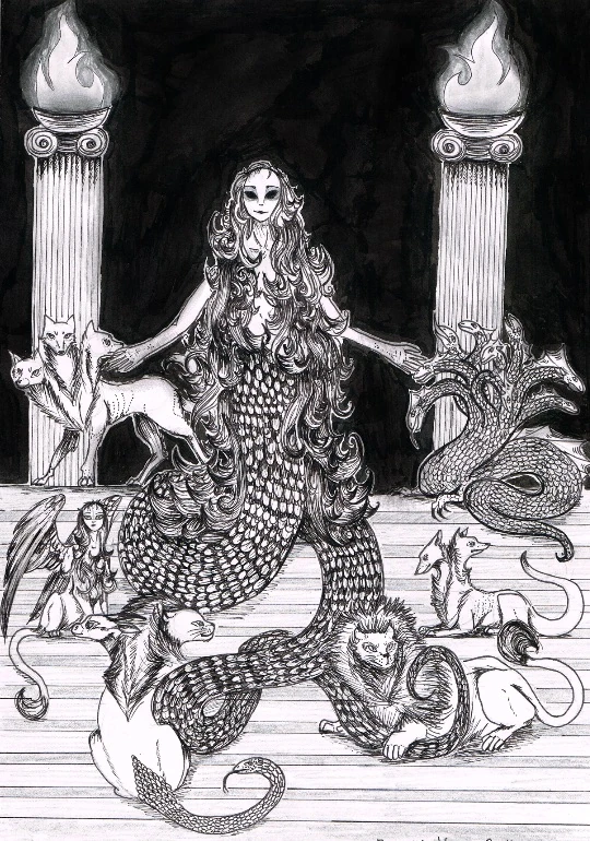 Echidna Mother of All Monsters | GrkRealmMyths Wiki | Fandom