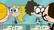 Kate and Allie gussying themselves up in the mirror.jpg