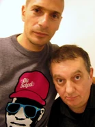 Jules-Edouard Moustic et le rappeur Akhenaton.