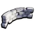 Mushroom Curved Half Wall