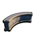 Ash Curved Half Wall