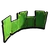 Grass Curved Half Wall B