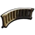 Stem Curved Half Wall