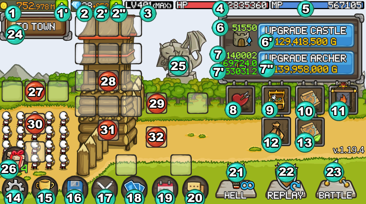 Download Grow Castle MOD unlimited coins/diamonds/skill points