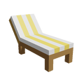Yellow Long Beach Chair
