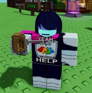 A player holding a Glass Kiwi Seed.