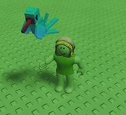 Player holding a Hummingbird.