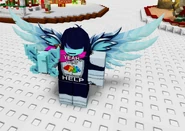 A player holding a Frostwing seed.