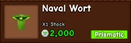 A Naval Wort in stock.