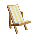 Yellow Short Beach Chair