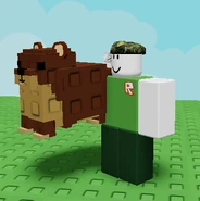 A Player holding a Hyrax.