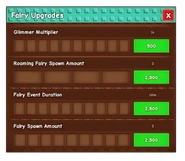 The Fairy Upgrade UI
