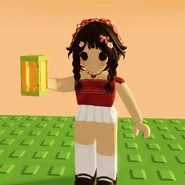 A player holding the Carnival Pumpkin seed.