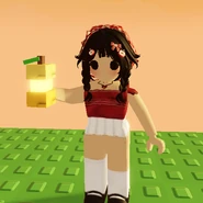 A player holding the Golden Peach seed.