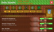 The new Daily Quest section of the Garden Guide's UI, shortly before the Season Pass was introduced.