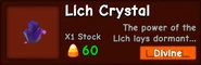 Lich Crystal on stock