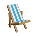 Blue Short Beach Chair