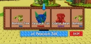 BetterPeacockTailRoll.png (504 KB) The Peacock Tail being rolled by a player.