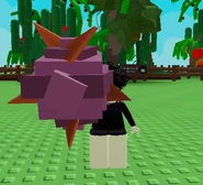 A Player holding a Venus Fly Trap Crops. Credits to LorenNavia A Golden and Wet Venus Fly Trap