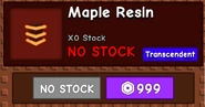 Maple Resin Unlocked.png (82 KB) Maple Resin out of stock.