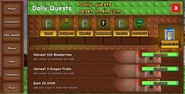 The new Daily Quest section of the Garden Guide's UI, shortly before the Season Pass was introduced.