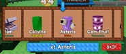A player rolling an Asteris in the Gem Chest.