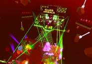 An aerial view of the concert