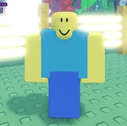 A Player with bugged limbs due to a glitch involving the Grizzly Bear.