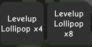 A bug of a player having two separate Levelup Lollipops.