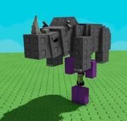 A player holding a Rhino.