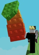 The Mango produce held by a player.