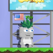 A player wearing the Pineapple Mohawk