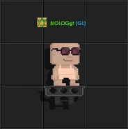 A player wearing the Colored Round Glasses