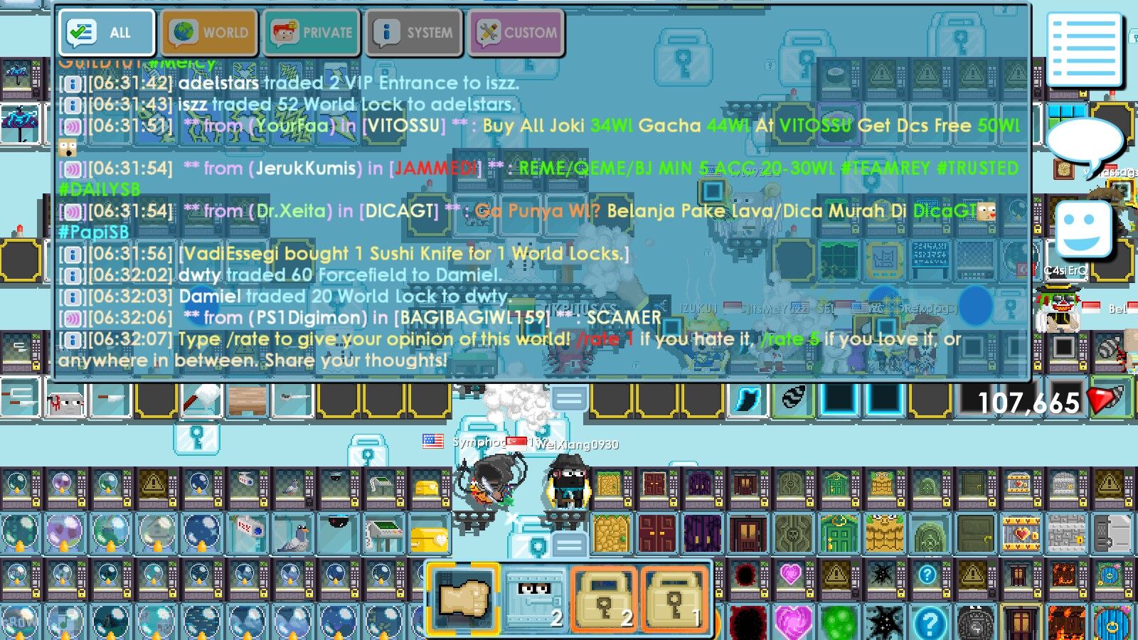 Chat, Growtopia Wiki