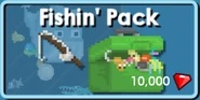 The store button of the Fishin' Pack