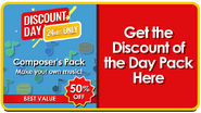 Composer's Pack discount feature button