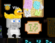 A player wearing a Floatie Crown