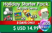 Holiday Pack 2022 store button