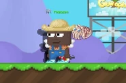 A player wearing the Cuttlefish Leash