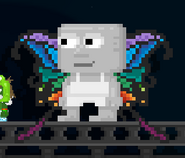 A player with Monarch Butterfly Wings equipped