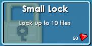 Small Lock's old store button